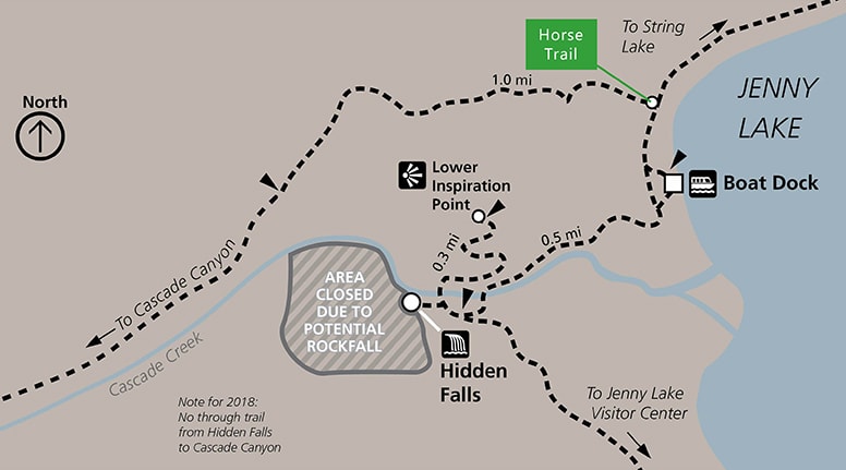 Hidden Falls Trail Map