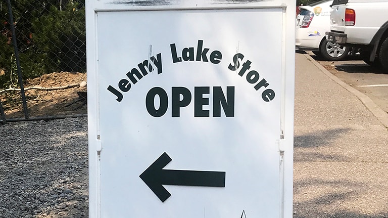 Jenny Lake Store sign
