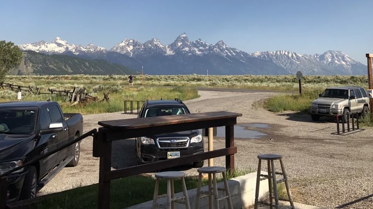 View from Kelly on the Gros Ventre Cafe