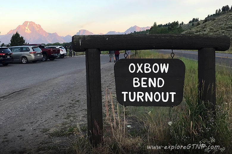 Grand Teton National Park Oxbow Bend Sign