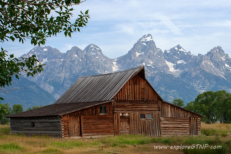 T.A. Moulton Barn with Tetons in the background
