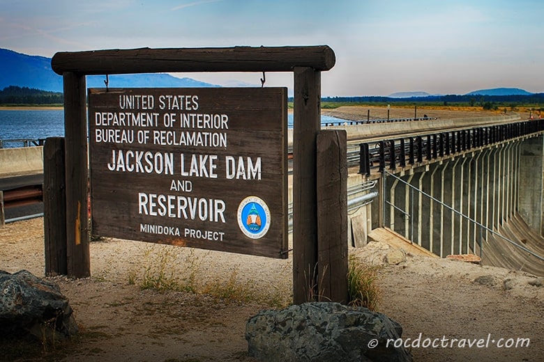 Explore GTNP Jackson Lake Dam Sign