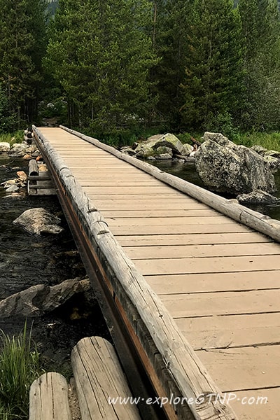 Footbridge on Taggart Lake Hiking Trail