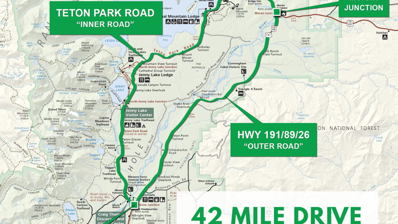 Drive Grand Teton's 42 Mile Scenic Drive - Explore GTNP
