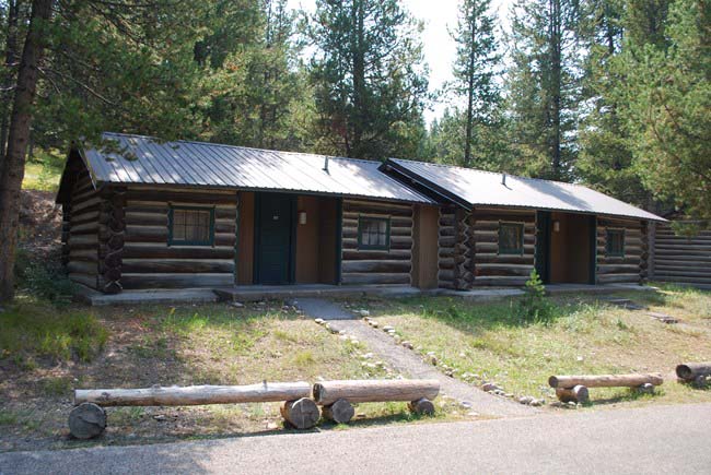 Grand Teton National Park Lodging - Colter Bay Cabins Side by Side