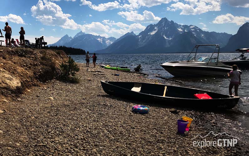 Grand Teton National Park Colter Bay Swimming Beach