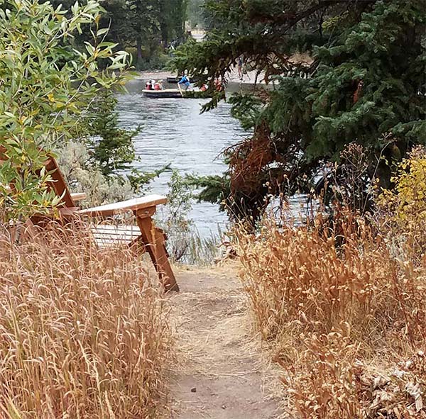 Grand Teton National Park - Chair by Snake River at Dornan's Spur Ranch Cabins