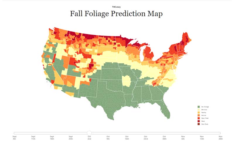 Fall Foliage Prediction Map