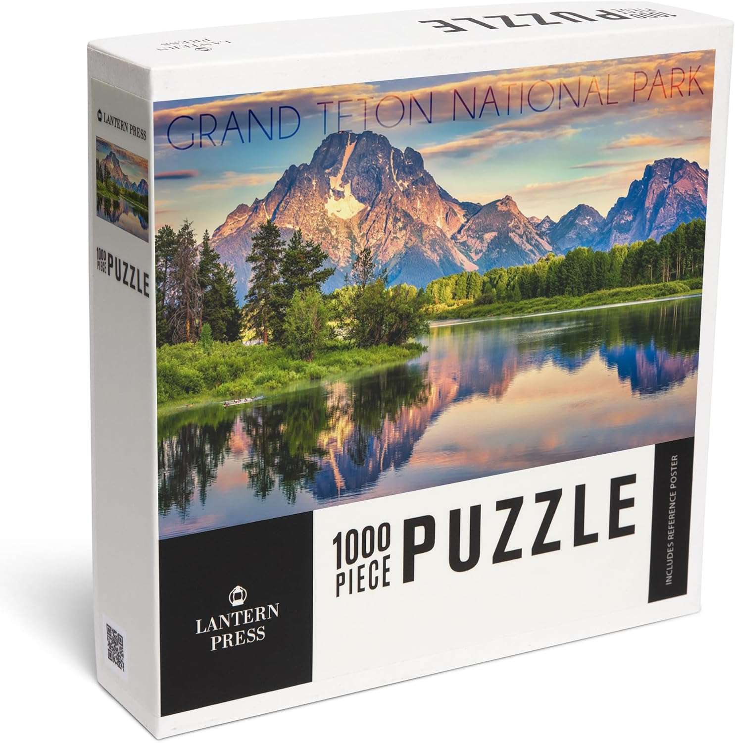 Jigsaw Puzzle Box with image of Oxbow Bend in Grand Teton National Park