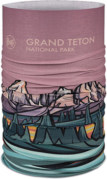 neck wrap with Grand Teton on it