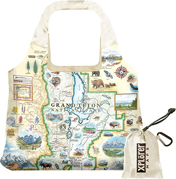 grand teton collapsible tote bag