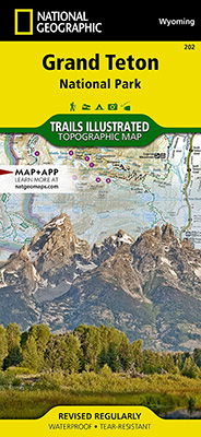 National Geographic Map of Grand Teton National Park